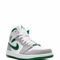 Air Jordan 1 Mid SE "Grey/Pine Green/White" - Image 2
