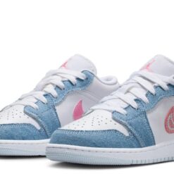 Air Jordan 1 Low SE Demin Sequin (GS) - Image 2