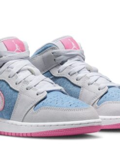Air Jordan 1 Mid Demin Sequin (GS)