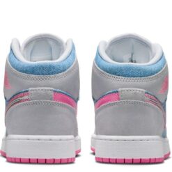 Air Jordan 1 Mid Demin Sequin (GS) - Image 3