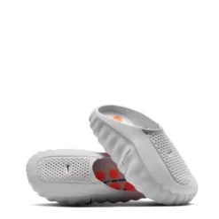Nike Mind 001 perforated light grey slide sneakers - Image 2