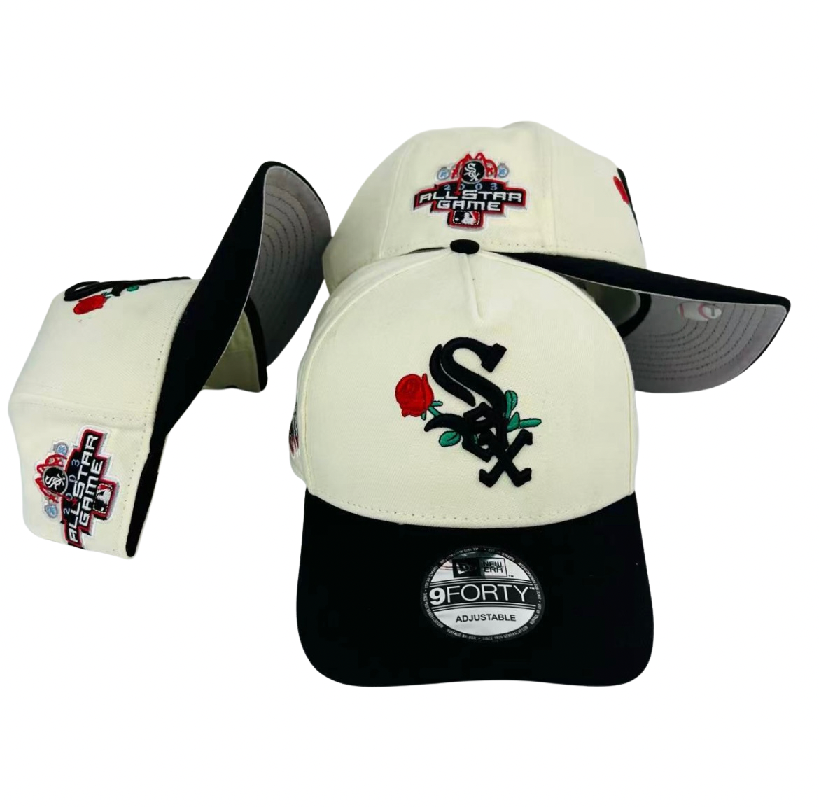 New Era Chicago White Sox All Star Game 2003 Chrome Two Tone Edition 9Forty A Frame Snapback Cap