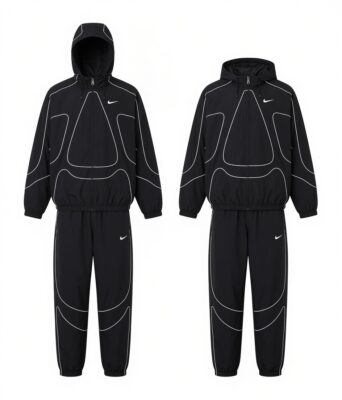 Nike x Corteiz NRG tracksuit Black and White