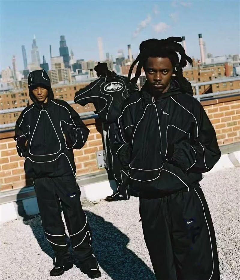 Nike x Corteiz NRG tracksuit Black and White - Image 2